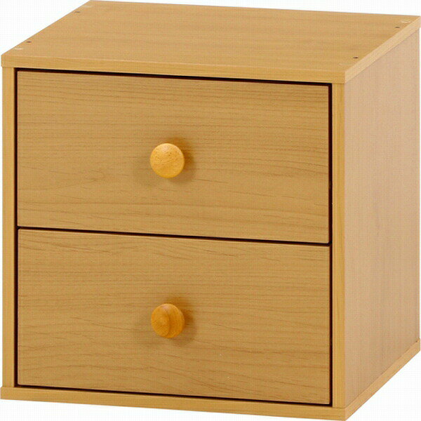 【地域制限有】【メーカー直送】不二貿易 キューブボックス 引出2杯 NA 00099895