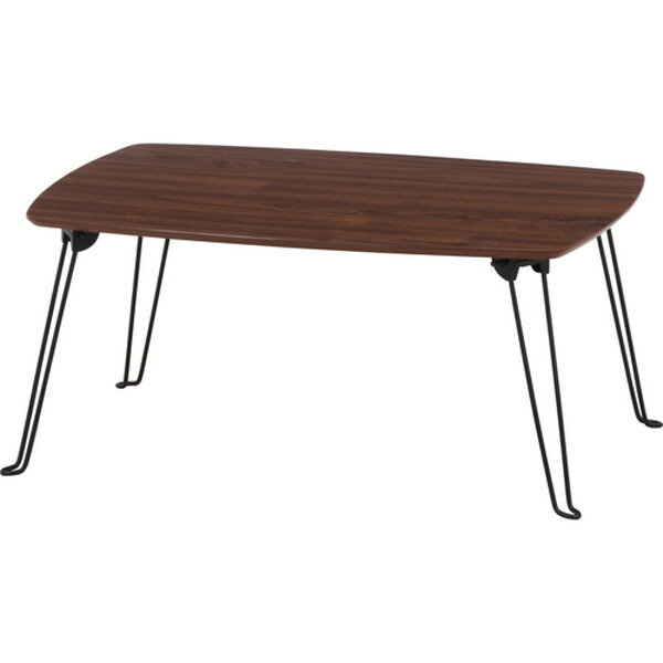 【地域制限有】【メーカー直送】不二貿易 折れ脚ローテーブル トロン 6040 00092245