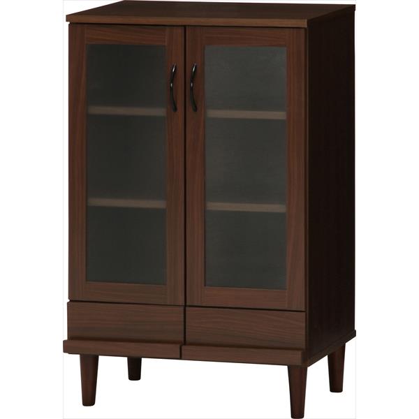 【地域制限有】【メーカー直送】不二貿易 アルト カップボード ダークブラウン 00096605