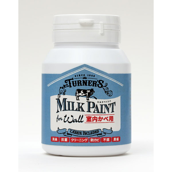 ターナー色彩:ミルクペイントforウォール ブラックペッパー 200ml 4993453525199 ターナー色彩 DIY ミルクペイント 壁紙 室内かべ用のサムネイル