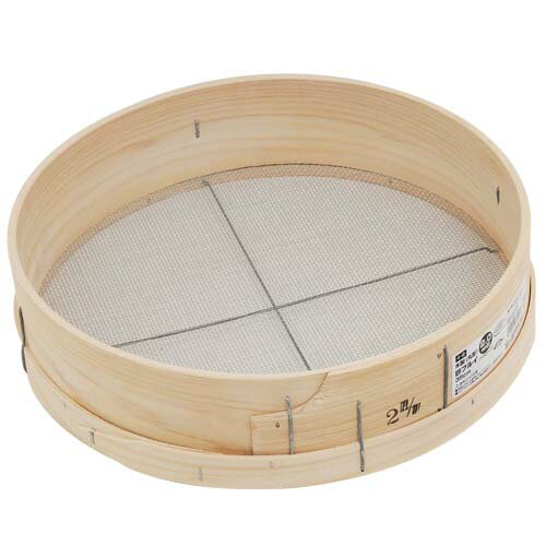 千吉:木製砂フルイ（丸型）35cm 2.0MM 4977292689137
