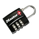 マスターロック TSAナンバー可変式ロック ブラック 4680JADBLK