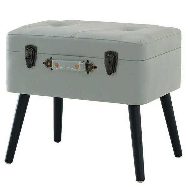 【地域制限有】【メーカー直送】市場 Pick スツール ブラックグレー ST-3263BKGY スツール 収納 シンプ..