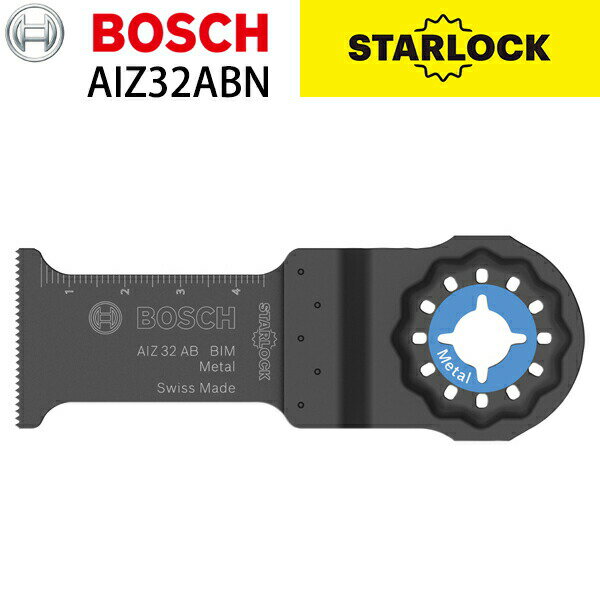 BOSCH(ボッシュ)の一覧はこちら■仕様マルチツール（スターロック）用アクセサリー刃幅 : 32mm刃長 : 50mm■特長最新のマルチツールアクセサリー。ワンタッチ取付け、電動工具本体のパワーを確実に伝達する3D形状採用。豊富なアクセサ...