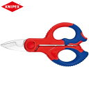 KNIPEX(クニペックス)の一覧はこちらケーブル切断に最適なマルチシザース●全長(mm)：160●質量(g)：110●ケーブル切断に最適なマルチシザース●エッジ部分にギザギザがあり、細い電線から厚紙まで切断しやすい●刃はステンレススチール製　HRC56●ハンドルは2層構造で手に優しい●プラスチックケース付JANCD：4003773077725【銀行振込・コンビニ決済】等前払い決済予定のお客様へ当商品は弊社在庫品ではなく、メーカー取寄せ品でございます。在庫確認後に注文確認を行い、お支払いのお願いを送信させて頂きます。休業日、14:00以降のご注文の場合は翌営業日に上記手続きを行います。お時間が掛かる場合がございます。