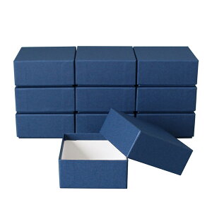 TAKEMEKI (タケメキ):ギフトボックス(9.5×9.5×H4.5cm)(10個) ネイビー GIF-656-NV ギフトボックス 箱 プレゼント ラッピング GIF-656-NV