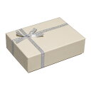 TAKEMEKI (タケメキ) ギフトボックス リボン付き(シルバー)(15×10.5×H4.5cm) ラメベージュ GIF-682-RB
