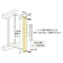 川口技研:ホスクリーン 取付パーツ アルミ補助支柱 HP-19-ST 竿 洗濯 ベランダ 干す 衣類 乾燥 DIY 家事 1袋（1本分） HP-19-ST 2