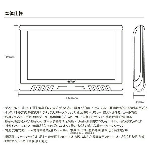 サポート 南海部品:NANKAI ナビ バイク用ナビ オートバイ用ナビ NNV002A:イチネンネット プラス バイクナビゲーションシステム オートバイナビ NNV002A ーリングを