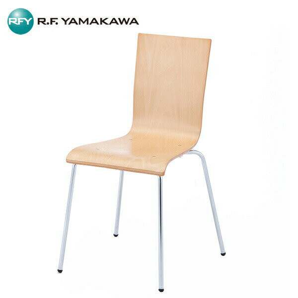 【法人限定】【車両制限】【車上渡し】【地域制限有】【メーカー直送】アール・エフ・ヤマカワ 【SET】プライウッドチェア ナチュラル 4脚SET RFC-FPNW-4SET