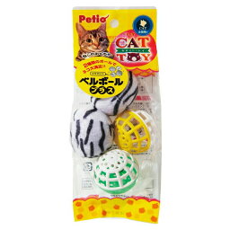 ペティオ:CAT TOY ベルボールプラス W20797 おもちゃ 玩具 猫用 ボール 鈴 W20797