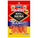 ユニ・チャームの一覧はこちら 鶏ささみを「熟成」させて、鶏本来の旨みを引き出すこだわり製法。鶏本来の贅沢な旨みが味わえます。しっかりした噛みごたえの「細切り」。小型犬や幼犬にもちぎっても与えられる、スリムカットタイプ。□原材料：鶏ササミ、大豆エキス、プロピレングリコール、トレハロース、グリセリン、食塩、調味料、発色剤(亜硝酸Na)、保存料(ソルビン酸)□保証成分：タンパク質45.0％以上、脂質1.5％以上、粗繊維2.0％以下、粗灰分5.0％以下、水分35.0％以下□エネルギー：約250kcal/100g□賞味期限：12ヶ月□原産国または製造地：日本JANCD：4520699607831【銀行振込・コンビニ決済】等前払い決済予定のお客様へ当商品は弊社在庫品ではなく、メーカー取寄せ品でございます。在庫確認後に注文確認を行い、お支払いのお願いを送信させて頂きます。休業日、14:00以降のご注文の場合は翌営業日に上記手続きを行います。お時間が掛かる場合がございます。※本文内の【賞味期限】について製造日からの期限を記載しております。注文日からの期限ではございませんので、ご注意ください。また勝手ながら、製造日・賞味期限の指定はお断りしております。