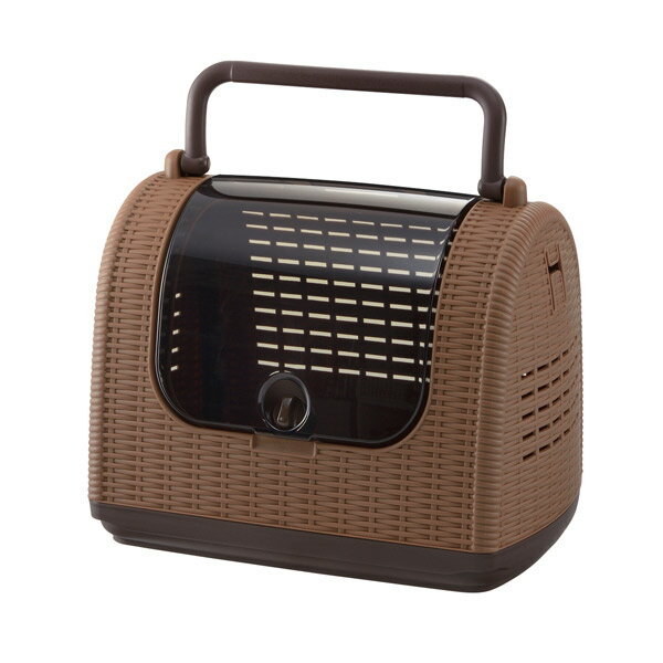 リッチェル（Richell） ラタンキャリー茶 4945680566629 犬 猫 キャリー 外出 かばん カバン 鞄 病院 ..