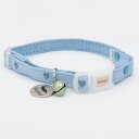 ペティオ CAT COLLAR ハートレザーカラー ブルー W55345