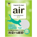 スーパーキャット:air消臭する紙砂 森林 6.5L 4.97364E+12 猫 砂 猫砂 トイレ 紙 再生紙 トイレタリー 消臭