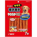 マルカン:ゴン太のササミ巻き巻き やわらか牛皮 7本 SSMM-YR7 犬 おやつ ささみ ササミ 笹身 牛 皮 ソフト 柔らか SSMM-YR7 犬 おやつ ささみ ササミ 笹身 牛 皮 ソフト 柔らか