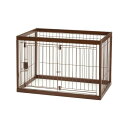 リッチェル(Richell) 木製ペットサークル 90-60 ダークブラウン 4973655592526
