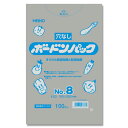 HEIKO（ヘイコー）:【100枚】ポリ袋 ボードンパック 穴なしタイプ 厚み0.02mm No.8 006763328 ポリ袋 ボードン 袋 ビニール袋 穴 プラ 野菜 青果 透明 HEIKO 100枚 006763328