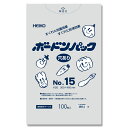 HEIKO(ヘイコー) 【100枚】HEIKO ポリ袋 ボードンパック 4つ穴ありタイプ 厚み0.02m 006763315