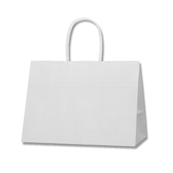 HEIKO（ヘイコー） 手提げ紙袋 25チャームバッグ 30-15 晒白無地 50枚入り 003272400