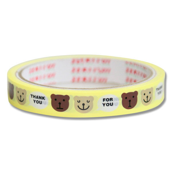 積水化学工業 柄セロテープ 15×25 シナモンベア 1巻入り 001601904