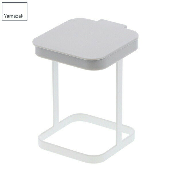 【メーカー直送】山崎実業 蓋付きポリ袋エコホルダー プレート ホワイト 3353 蓋付きポリ袋エコホルダー プレート ホワイト 3353