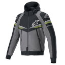 アルパインスターズ:SEKTOR V2 TECH HOODIE 9151 TAR GRAY BLACK YELLOW FLUO M 8059175407109 アルパインスターズ フーディ ライディングジャケット