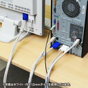 サンワサプライ: ケーブルタイ（スパイラル・2m巻き・内寸直径4mm・ブラック） CA-SP4BKN2