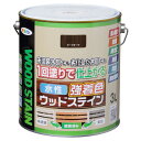 アサヒペン 水性強着色ウッドステイン 3L ダークオーク 4970925464866