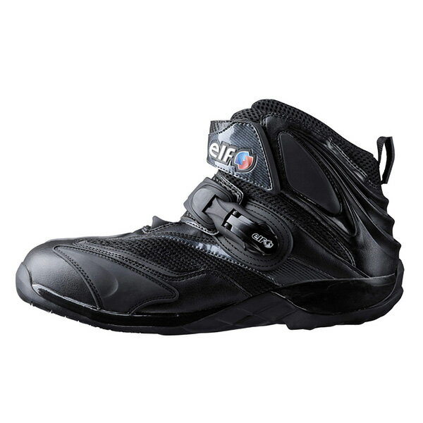 elf（エルフ）:elf ライディングシューズ　シンテーゼ15 ブラック 25cm 4191250 バイクシューズ