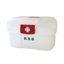 日進医療器:リーダーポリ救急箱 Sサイズ（衛生材料セット付） 782611 衛生用品 救急箱 お薬箱 救急セット 備品 備蓄