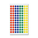 HEIKO(ヘイコー) タックラベル φ9 No.649 4色アソート 672片入 007062137
