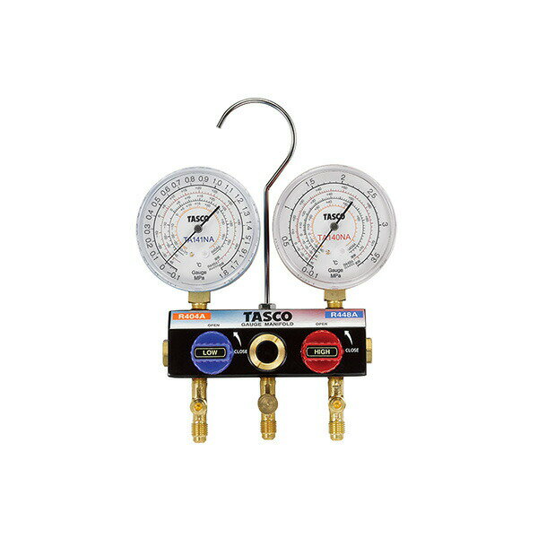 イチネンTASCO （タスコ） （ケース付き） R448A・R449A・R404Aハイブリッドゲージマニホールドキット..