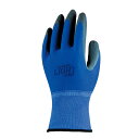 おたふく手袋:13G天然ゴム背抜 ブルー Lサイズ 10P A-385-L