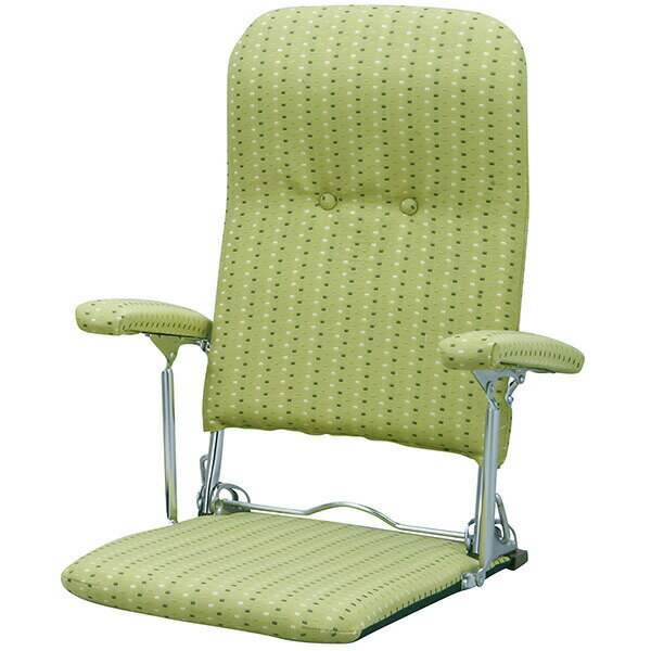 宮武製作所:オリタタミ座椅子 グリーン YS-1046【メーカー直送品】