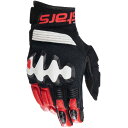 アルパインスターズ:HALO LEATHER GLOVES 1304 BLACK WHITE BRIGHT RED L - アルパインスターズ HALO グローブ　レザー