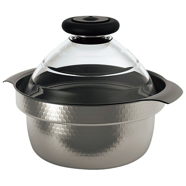 HARIO（ハリオ） フタがガラスのIH対応ご飯釜 雪平 GIS－200 1520700