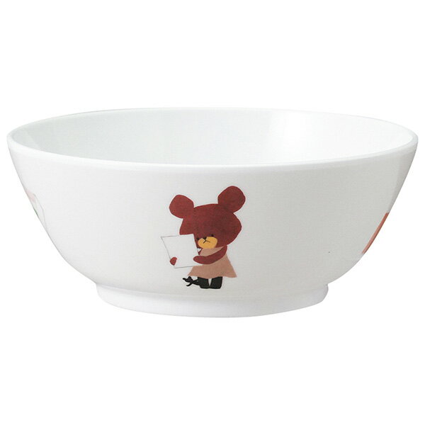 関東プラスチック工業 メラミン食器 くまのがっこう｢ジャッキーのたからもの｣汁椀（身）CM-8TA 1263090