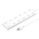 サンワサプライ 電源タップ 2P 12個口 ACアダプタ対応 マグネット付 TAP-2312-2W(2)