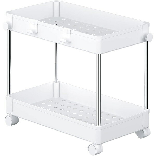 パール金属 リプラス ストレージカート2段ホワイト N-7945