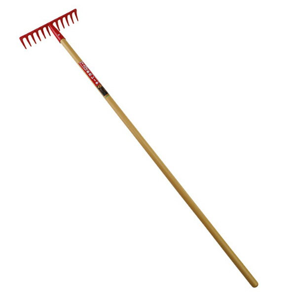 千吉 12本爪レーキ 1350MM 4977292638289 園芸道具 土農具