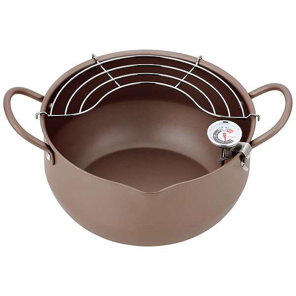 ヒロショウ 極み揚 温度計付深型揚げもの鍋22cm 5445110