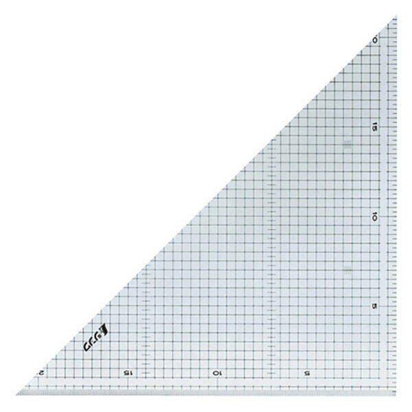 シンワ測定:三角定規30cm2枚組方眼目 77062 4960910770621 大工道具 測定具 製図用品