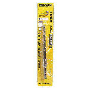 DENSAN（デンサン）:六角軸鉄工ドリル TD-60 TD-60