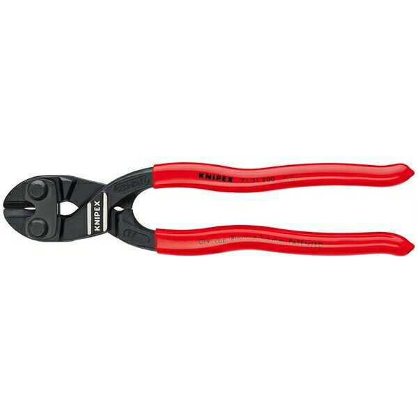 KNIPEX(クニペックス)の一覧はこちら軟線・硬線・ピアノ線を精密に切断することができます。●切断能力（軟線；φmm)：6.0●切断能力（中硬線；φmm)：5.2●切断能力(硬線；φmm)：4.0●切断能力(ピアノ線；φmm)：3.6●全長(mm)：200●質量(g)：330●軟線・硬線・ピアノ線を精密に切断することができます。●直径5．2mmまでのボルト・釘・リベット等を切断することができます。●てこの原理を最大限利用した新型機構により他の追随を許さない切断能力を発揮します。●入念な焼入れ処理が施された刃の硬度は約HRC64。●鍛造ボディーにより大変頑丈です。●材質はオイル焼き入れ焼き戻し処理済みのクロームバナジウム電気鋼。●刃の根元にくぼみを設けており、太いワイヤーも滑らず切断できます。JANCD:4003773039440【銀行振込・コンビニ決済】等前払い決済予定のお客様へ当商品は弊社在庫品ではなく、メーカー在庫品です。在庫確認後に注文確認を行い、お支払いのお願いを送信させて頂きます。休業日、14:00以降のご注文の場合は翌営業日に上記手続きを行います。お時間が掛かる場合がございます。
