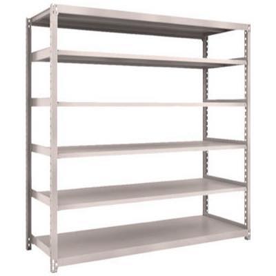 【メーカー直送】TRUSCO（トラスコ中山） M2型軽中量棚 1160X450XH1800 6段 単体 ネオグレー M2-6446