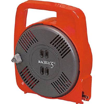 ハタヤ マックリール 単相100V 5m 手動巻 レッド MS-5-R