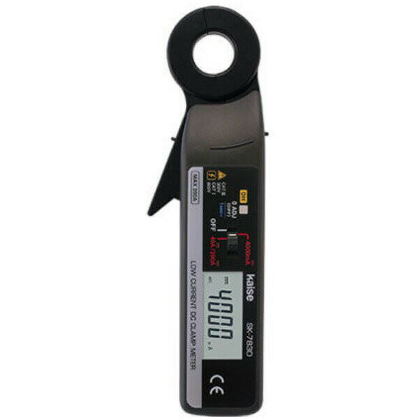 カイセの一覧はこちら DC4000mAレンジ搭載。クランプするだけで簡単に暗電流を測定。パワーオンイニシャライズで、電源ONで自動的にゼロ調整。新開発コア構造で、外部ノイズの影響を受けにくい。微弱電流でもふらつかない、安定した表示。DC40A/200Aレンジで、オルタネーター充電電流の測定も可能。エンジンルームの狭い箇所にもクランプしやすい、φ20mmの小型クランプヘッドと細身の筐体。偏差測定、ディスプレイホールド、オートパワーオフ機能。□表示：4000カウント、最大表示4050□サンプリング：64回/秒（表示：1回/秒）□レンジ切換：マニュアルレンジ（4000mA）、オートレンジ（40A/200A）□被測定導体径：最大φ20mm□電源：1.5V R6P（単3）電池2本□付属品：1011キャリングケース、1.5V R6P（単3）電池2本、取扱説明書JANCD:4943332378316【銀行振込・コンビニ決済】等前払い決済予定のお客様へ当商品は弊社在庫品ではなく、メーカー在庫品です。在庫確認後に注文確認を行い、お支払いのお願いを送信させて頂きます。休業日、14:00以降のご注文の場合は翌営業日に上記手続きを行います。お時間が掛かる場合がございます。