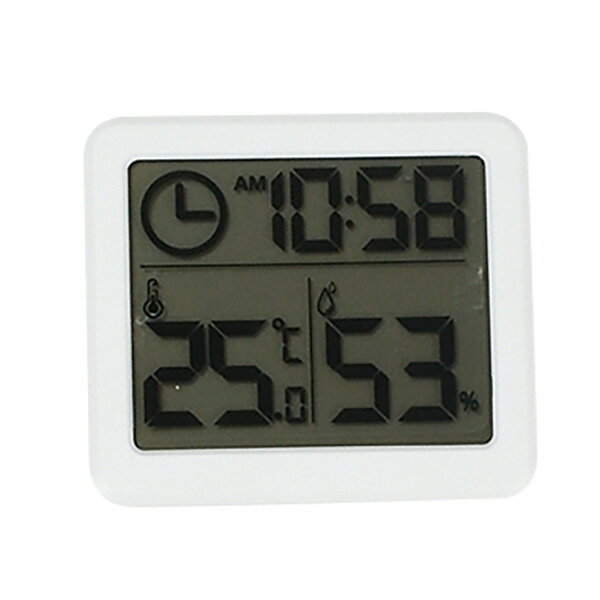 パール金属の一覧はこちら●一目で室温・湿度・時間がわかる温湿度計●時計・温度・湿度を同時に表示できます●時計・温度・湿度を同時に表示できます●熱中症・インフルエンザ等の予防対策や体調管理に便利●置き型スタンド付●薄型10mm●製品サイズ（約）／80×70×10mm●製品重量（約）／50g●材質／ABS樹脂（耐熱温度70度）●その他／使用電池：リチウム電池CR2032 3V　1個　測定範囲／温度：-10～70度　湿度：10～99％Rh　精度／温度：±1.0度（-10～40度）　±2.0度（40.1～50.0度）　±5.0度（50.1～70.0度）　湿度：（通常時）±5％（35～85％）　±10％（20～34％、86～95％）　　測定間隔：約10秒　作動温度（-10～50度）　湿度範囲：10～99％Rh　時計表示：12時間（AM・PM）表示 保証書付き●原産国／中国JANCD:4976790365598【銀行振込・コンビニ決済】等前払い決済予定のお客様へ当商品は弊社在庫品ではなく、メーカー在庫品です。在庫確認後に注文確認を行い、お支払いのお願いを送信させて頂きます。休業日、14:00以降のご注文の場合は翌営業日に上記手続きを行います。お時間が掛かる場合がございます。