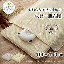 寝具 ベビー 肌掛け布団/子供/赤ちゃん/綿100%/イブル/洗える/アイボリー/グレー/約100×140cm/カルム/カルムシリーズ/メーカー直送品